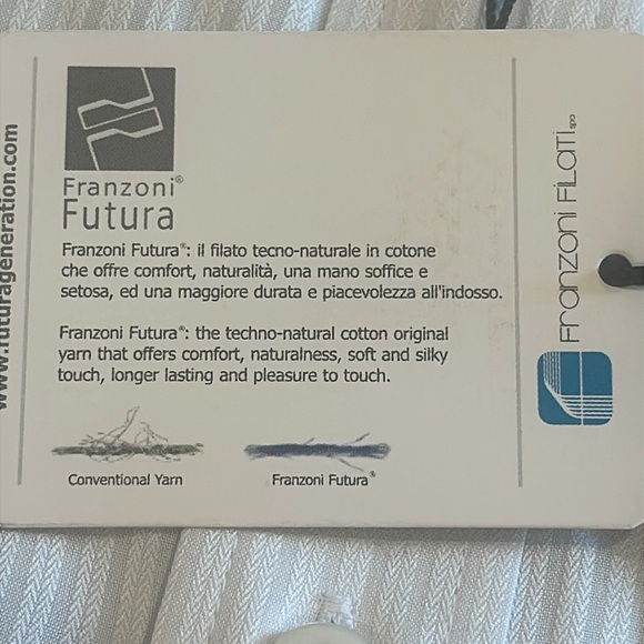 B25034 Nina Ricci Monsieur Paris Men's White Stripe Dress Shirt Size 105 - Picture 11 of 14